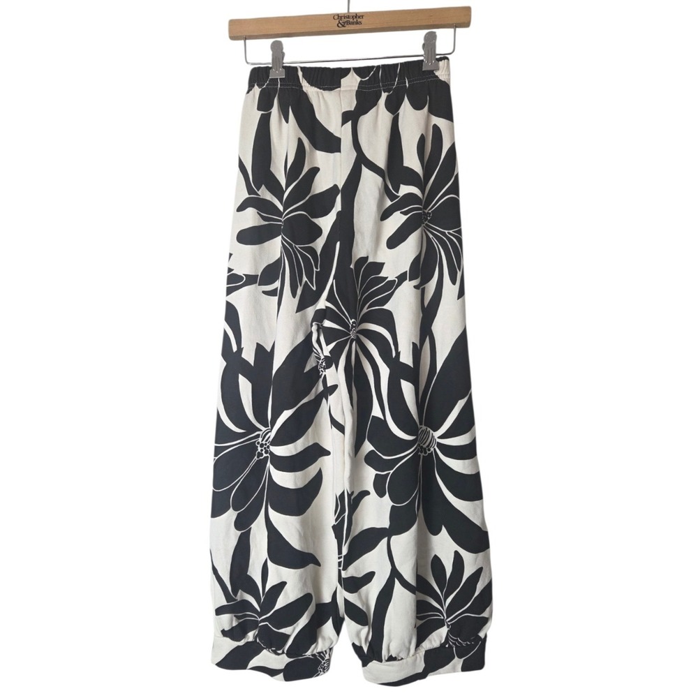 Bryn Walker Floral Lantern Wide Leg Cropped Capri Pants NWT Capri's Size‎ XXS